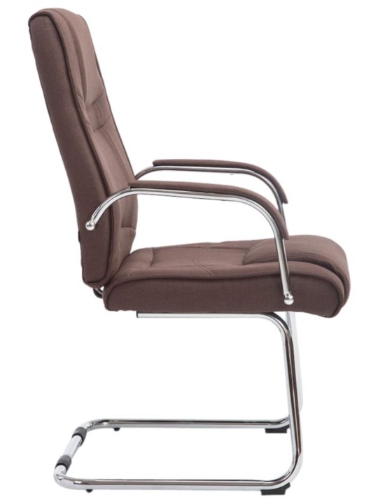 Conjunto de 2 sillas tela Atila, marrón Conjunto de 2 sillas tela Atila, marrón