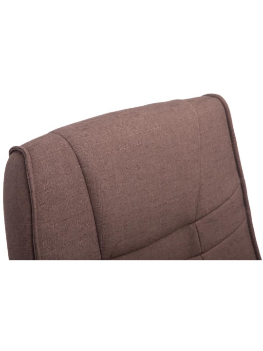 Conjunto de 2 sillas tela Atila, marrón Conjunto de 2 sillas tela Atila, marrón