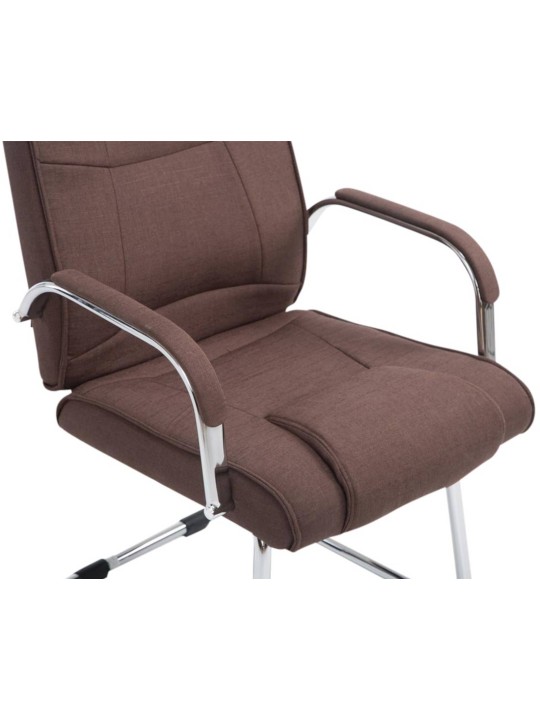 Conjunto de 2 sillas tela Atila, marrón Conjunto de 2 sillas tela Atila, marrón