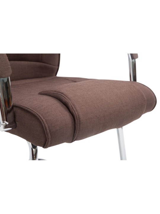 Conjunto de 2 sillas tela Atila, marrón Conjunto de 2 sillas tela Atila, marrón
