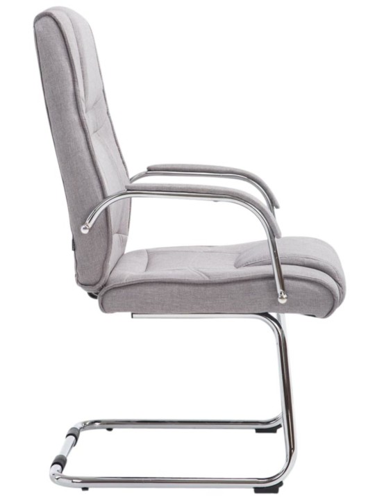 Conjunto de 2 sillas tela Atila, gris Conjunto de 2 sillas tela Atila, gris