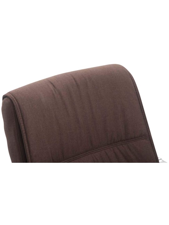 Conjunto de 2 sillas voladizas XL tela Anubis, marrón