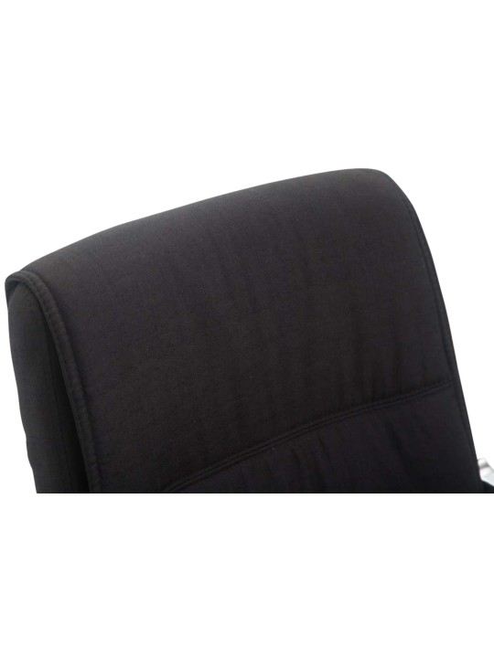 Conjunto de 2 sillas voladizas XL tela Anubis, negro