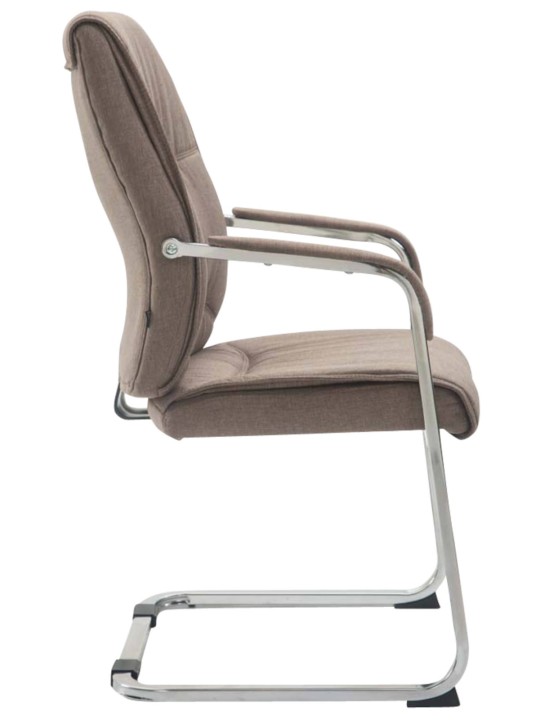 Conjunto de 2 sillas voladizas XL tela Anubis, taupe