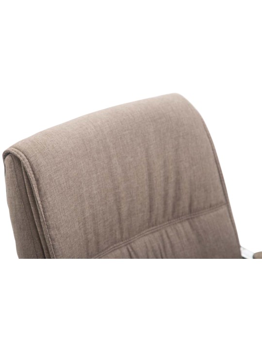 Conjunto de 2 sillas voladizas XL tela Anubis, taupe