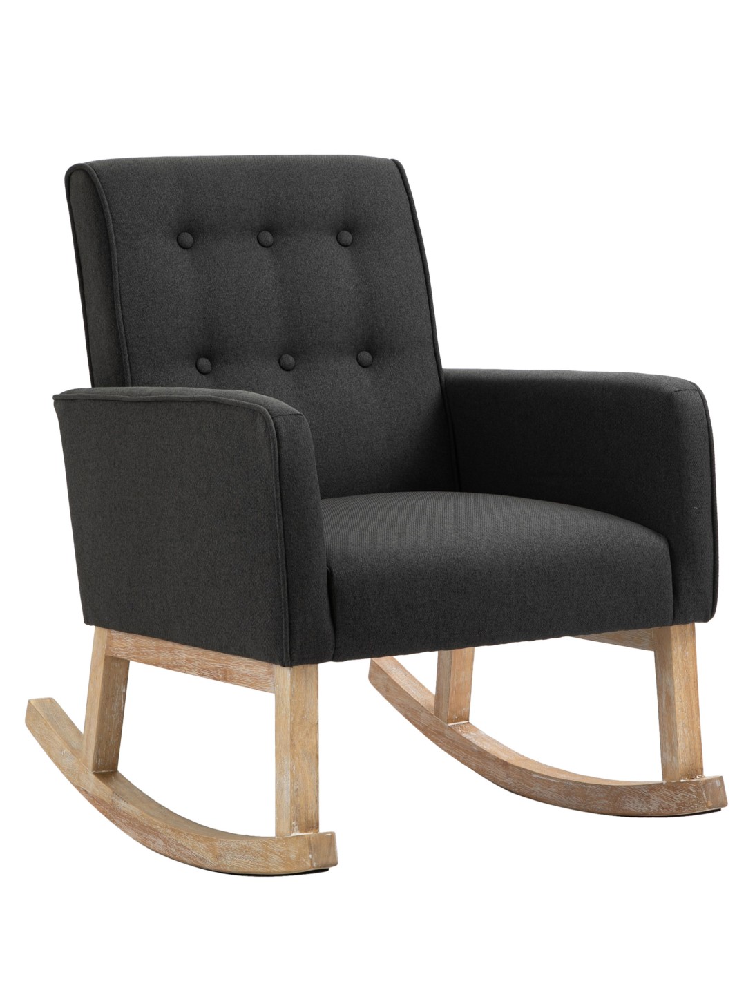 Mecedora Dream tela, gris oscuro
