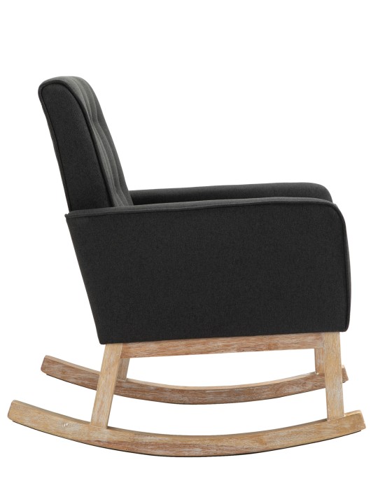 Mecedora Dream tela, gris oscuro