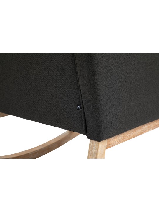 Mecedora Dream tela, gris oscuro