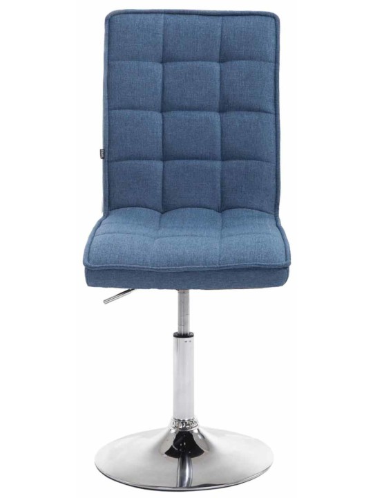 Juego de 2 Sillas de Comedor Tela Pekín V2, azul