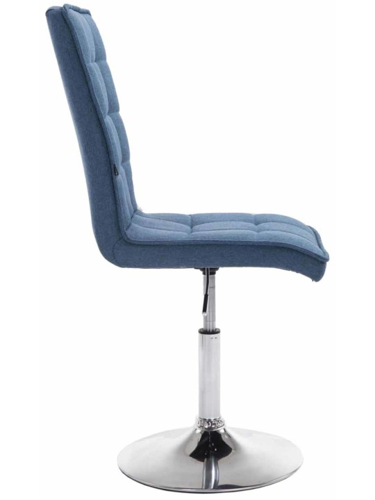 Juego de 2 Sillas de Comedor Tela Pekín V2, azul