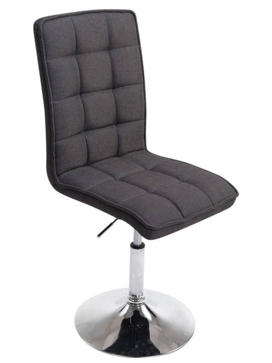 Juego de 2 sillas de comedor Peking V2 tela, gris oscuro Juego de 2 sillas de comedor Peking V2 tela, gris oscuro