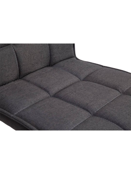 Juego de 2 sillas de comedor Peking V2 tela, gris oscuro Juego de 2 sillas de comedor Peking V2 tela, gris oscuro