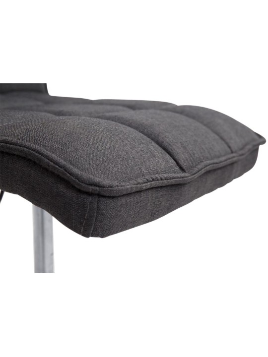 Juego de 2 sillas de comedor Peking V2 tela, gris oscuro Juego de 2 sillas de comedor Peking V2 tela, gris oscuro