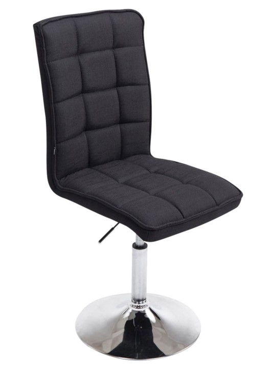 Juego de 2 sillas de comedor Pekín V2 tela, negro Juego de 2 sillas de comedor Pekín V2 tela, negro