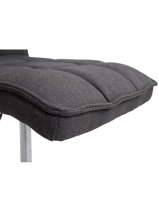 Juego de 2 sillas de comedor Pekín V2 tela, negro Juego de 2 sillas de comedor Pekín V2 tela, negro