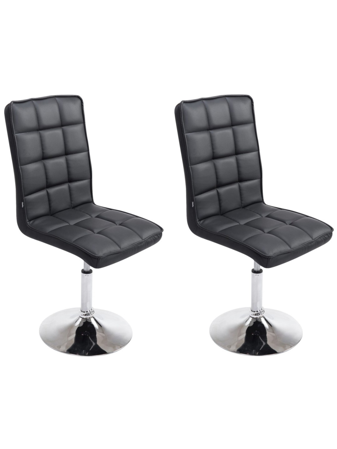 Juego de 2 sillas de comedor Peking V2, negro