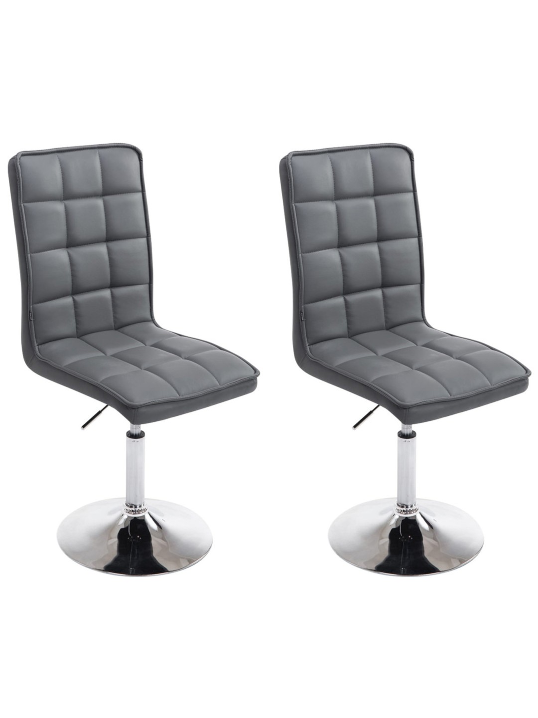 Juego de 2 sillas de comedor Peking V2, gris