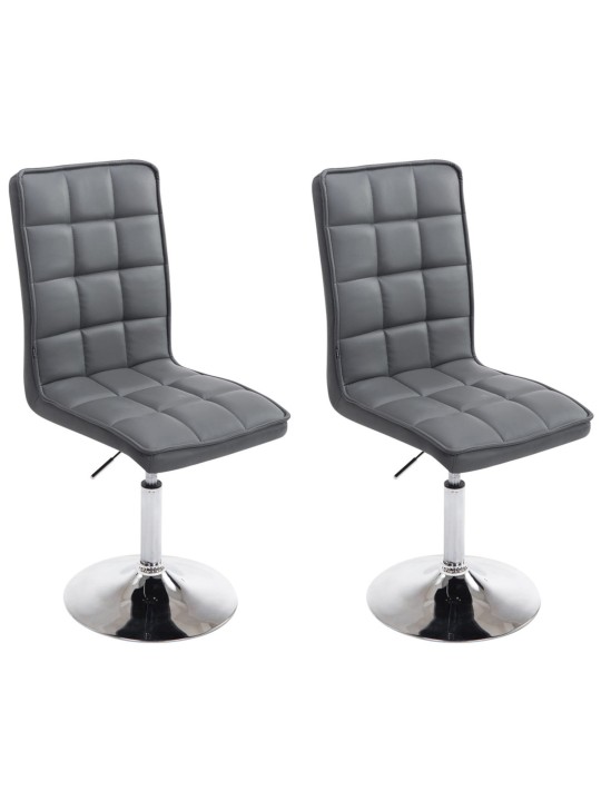 Juego de 2 sillas de comedor Peking V2, gris