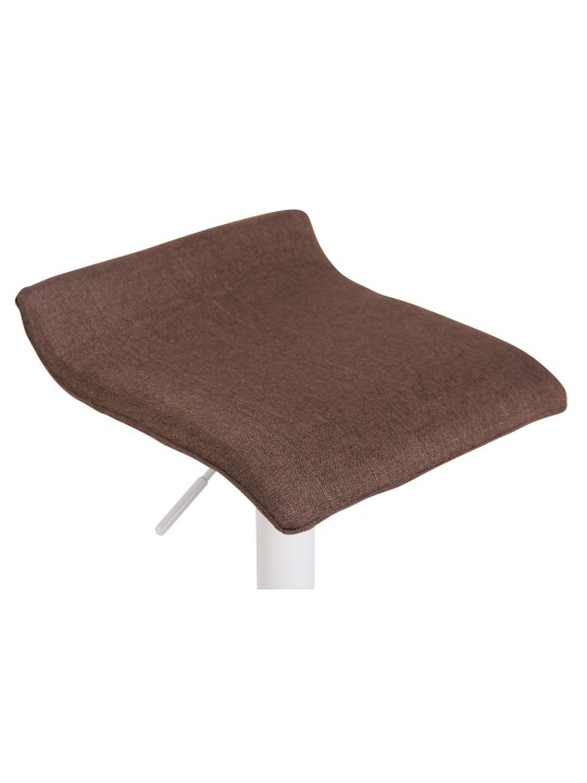 Taburete de bar Dyn V2 tela, marrón