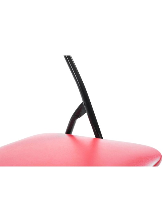 Conjunto de 2 sillas plegables Felix, rojo/negro