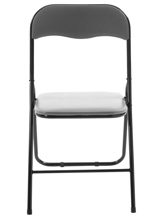Juego de 4 sillas plegables Felix., gris/negro Juego de 4 sillas plegables Felix., gris/negro