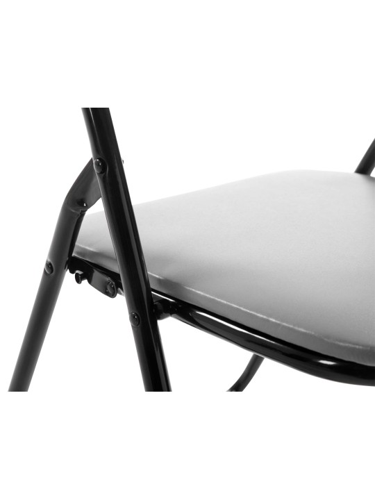 Juego de 4 sillas plegables Felix., gris/negro Juego de 4 sillas plegables Felix., gris/negro