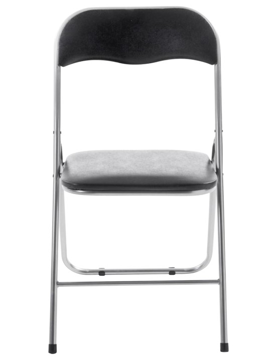 Conjunto de 4 sillas plegables Felix, negro/plata Conjunto de 4 sillas plegables Felix, negro/plata