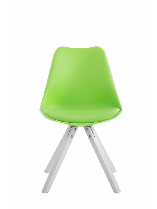 Conjunto de 4 sillas Toulouse polipiel Square, verde Conjunto de 4 sillas Toulouse polipiel Square, verde