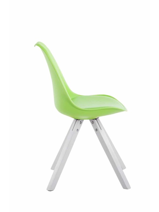 Conjunto de 4 sillas Toulouse polipiel Square, verde Conjunto de 4 sillas Toulouse polipiel Square, verde