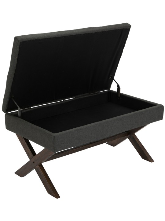 Banco Namaro tela antigua, gris oscuro Banco Namaro tela antigua, gris oscuro