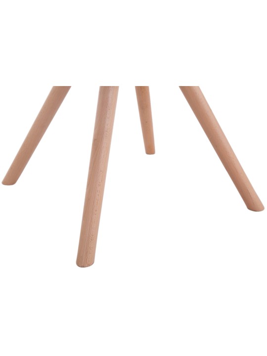 Conjunto de 4 sillas tela Toulouse Natura redondas, taupe Conjunto de 4 sillas tela Toulouse Natura redondas, taupe