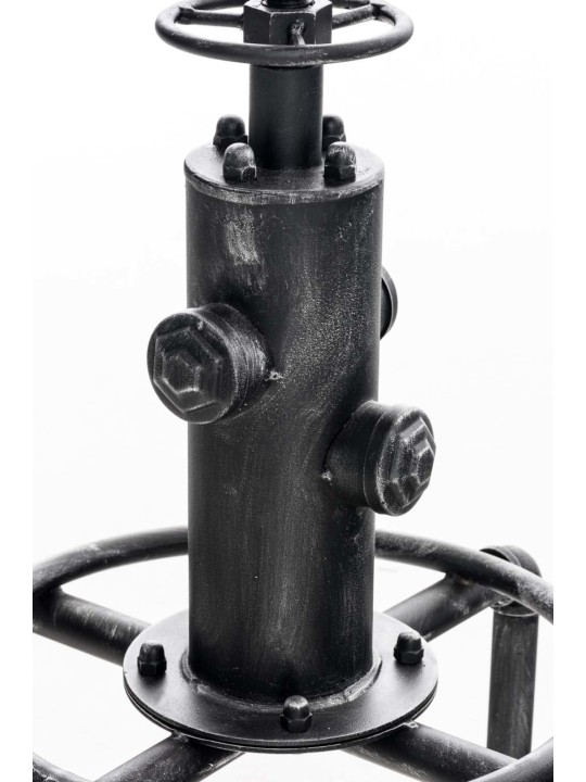 Juego de 2 taburetes de bar Lumos, madera, plata antigua