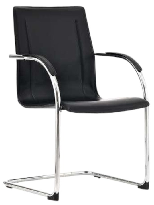 Conjunto de 3 sillas Melina, negro