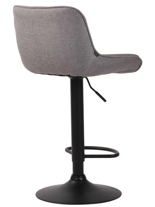 Juego de 2 taburetes de bar tela Lentini, gris