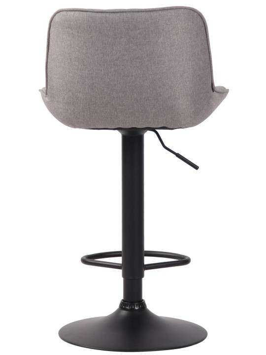 Juego de 2 taburetes de bar tela Lentini, gris