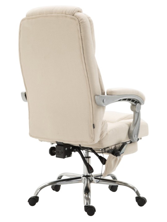 Silla de oficina Pacific tela con función masaje, crema