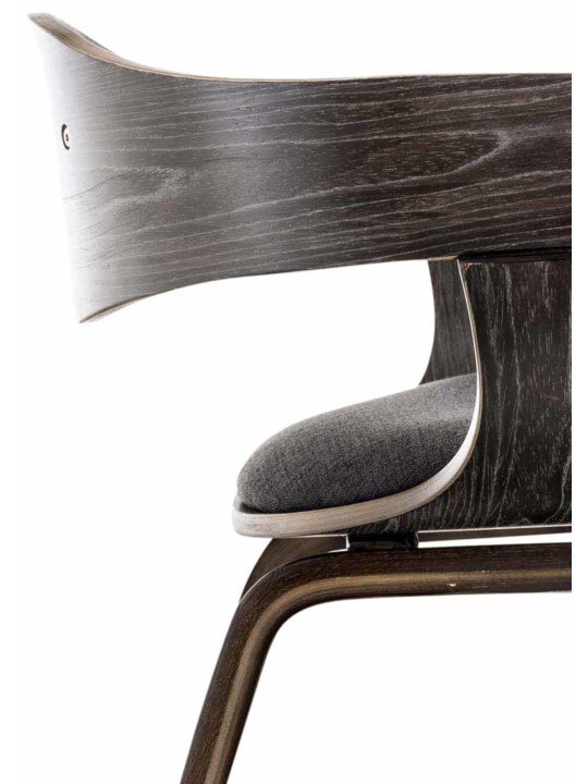 Conjunto de 2 sillas tela Kingston, gris/gris oscuro Conjunto de 2 sillas tela Kingston, gris/gris oscuro