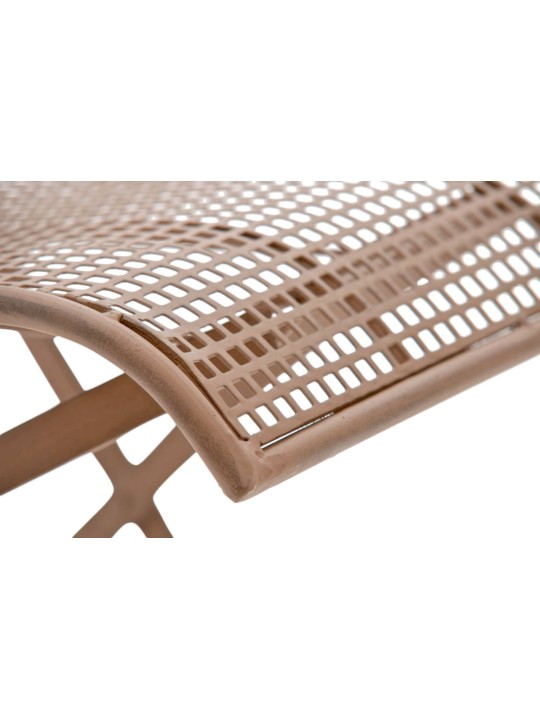 Juego de 2 sillas de jardín Kiran, marrón antiguo