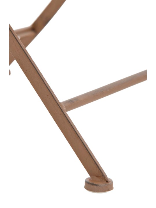 Juego de 2 sillas de jardín Kiran, marrón antiguo