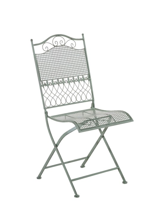 Juego de 2 sillas de jardín Kiran, verde antiguo