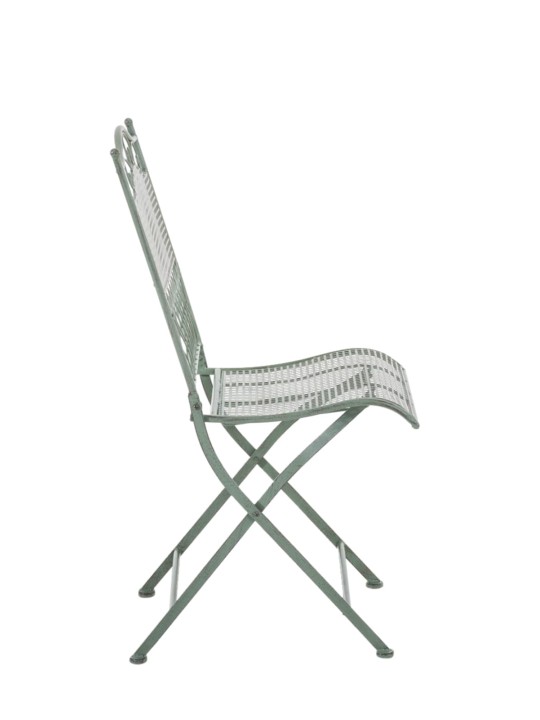 Juego de 2 sillas de jardín Kiran, verde antiguo