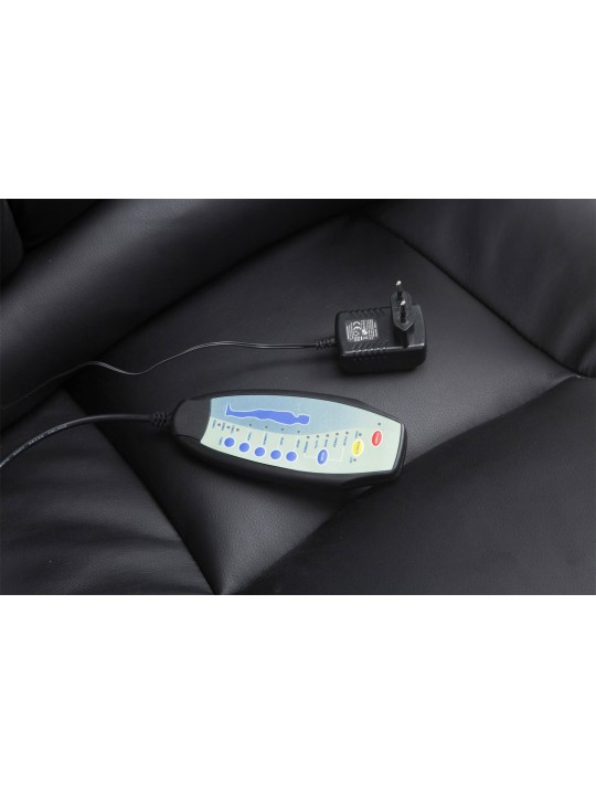 Silla de oficina Pacific con función de masaje, negro