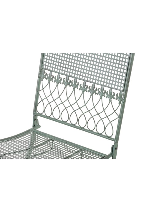 Juego de 2 sillas de jardín Kiran, verde antiguo