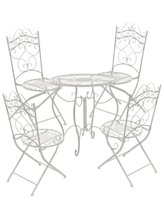 Conjunto de 2 sillas Indra, blanco antiguo Conjunto de 2 sillas Indra, blanco antiguo