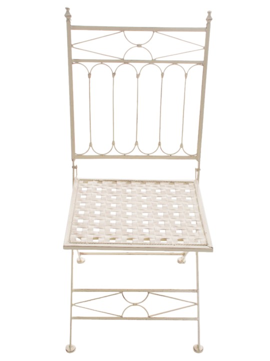 Conjunto de 2 sillas plegables Asina, crema antiguo