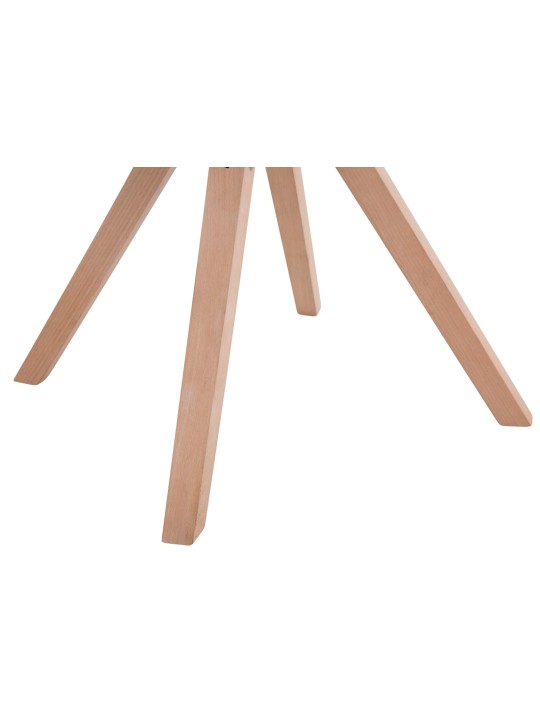 Juego de 4 sillas de visita tela Toulouse Square Natura, crema