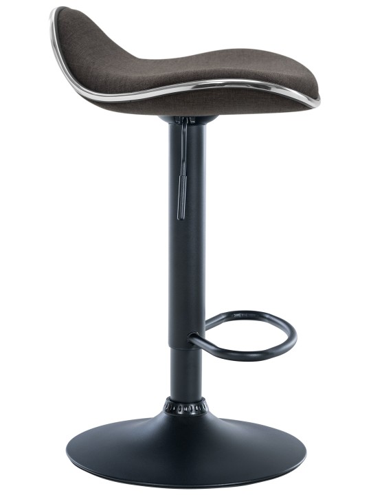 Taburete de bar tela Shanghai, gris oscuro