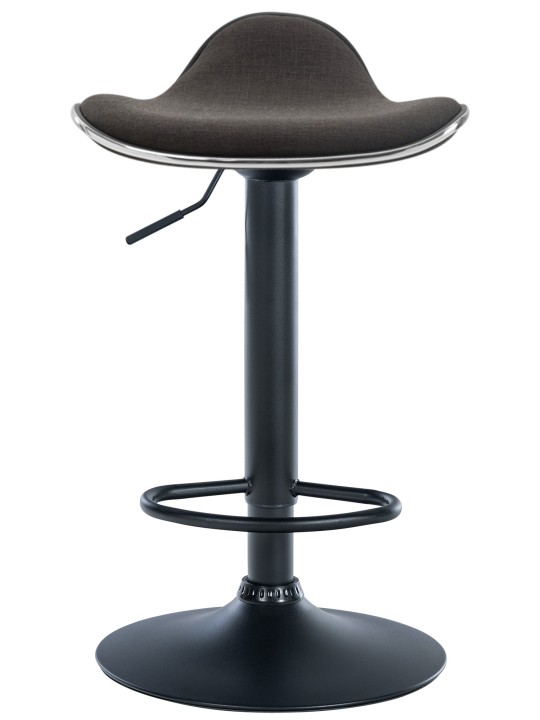 Taburete de bar tela Shanghai, gris oscuro