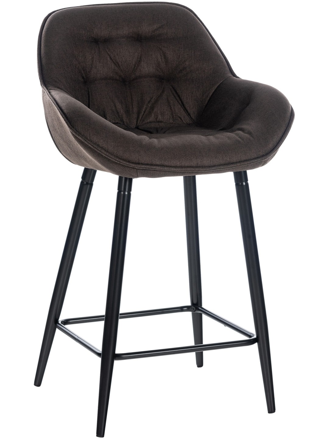 Taburete de bar Gibson tela, marrón