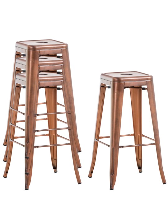 Taburete de bar Joshua V2, cobre